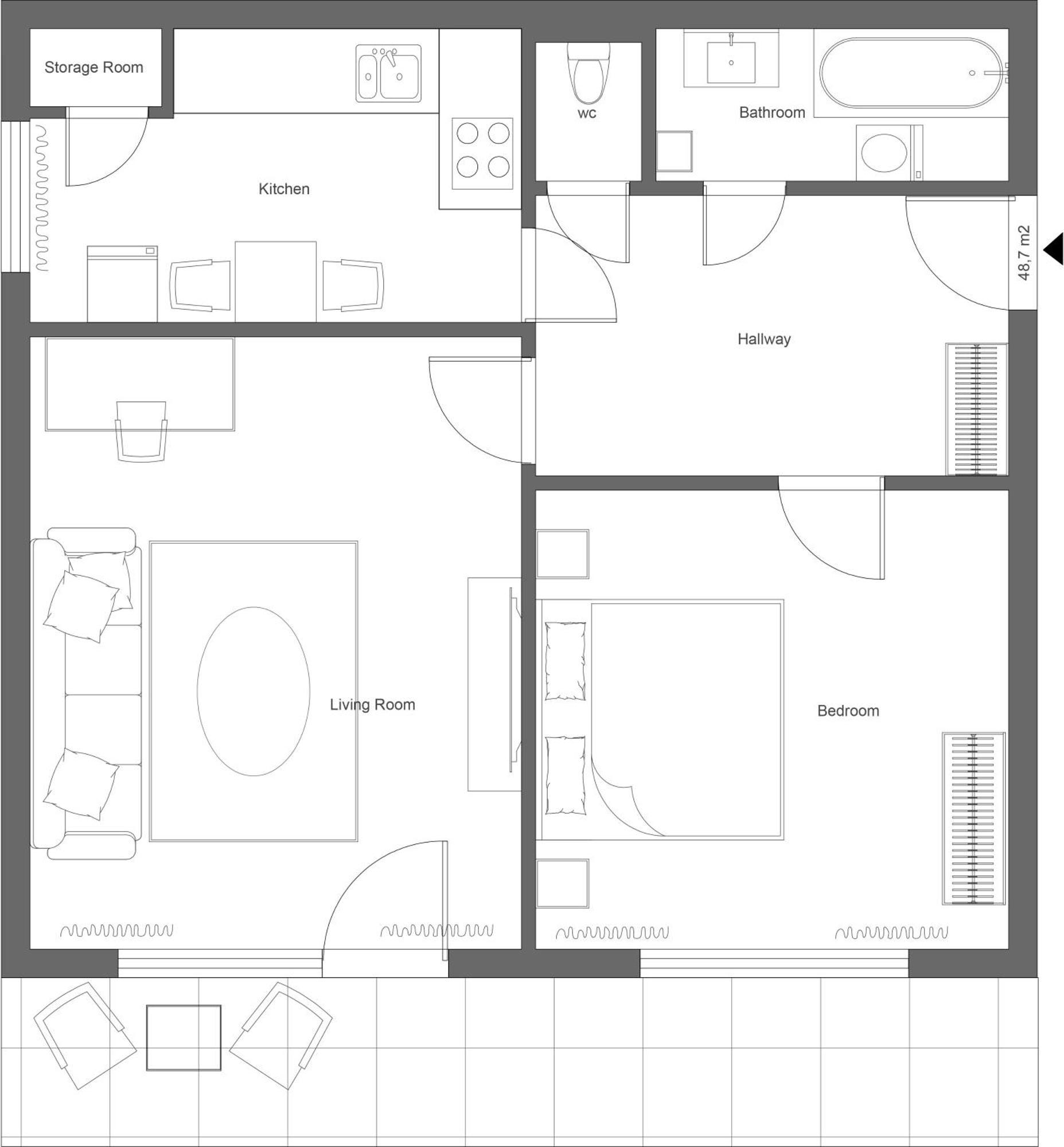 New Colorful Apartment With Big Balcony 布拉迪斯拉发 外观 照片